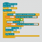 Un programme Scratch pour un "robot suiveur de ligne". Tout est modulaire. Multilingue SVP!